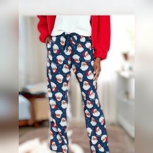New 2X Old Navy Christmas Jogger Flannel  Pants Pajama  Ethnic Santa  pockets